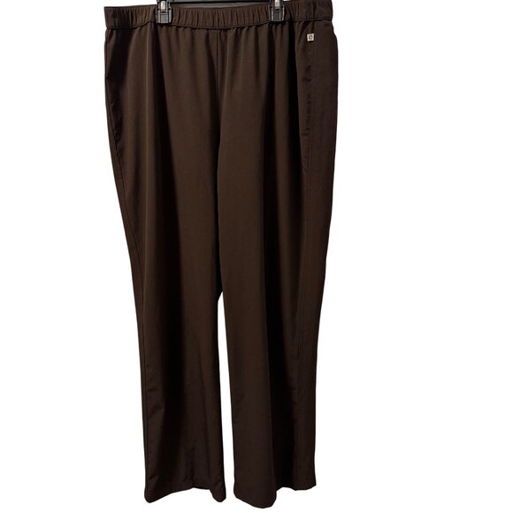 Zenergy By Chicos Brown Straight-Leg Pants Size XL women’s pants - Picture 11 of 12
